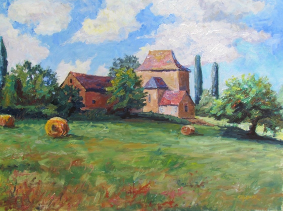 Peaceful Times, the Perigord. Stebner 30x40 oil on linen.